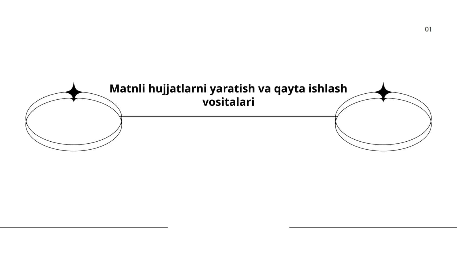 Matnli hujjatlarni yaratish va qayta ishlash vositalari 1