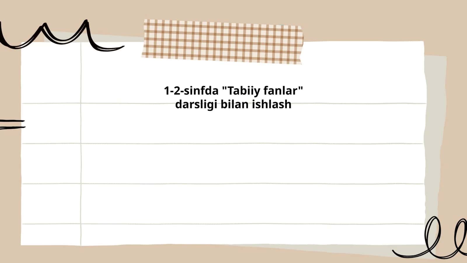 1-2-sinfda "Tabiiy fanlar" darsligi bilan ishlash 1