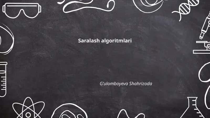 Saralash algoritmlari 1