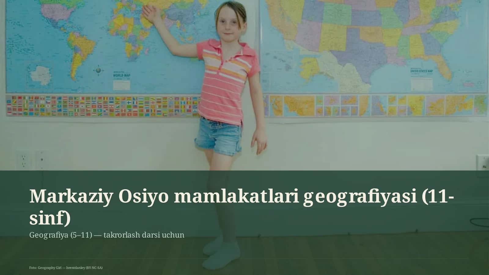 Markaziy Osiyo mamlakatlari geografiyasi (11-sinf) 1