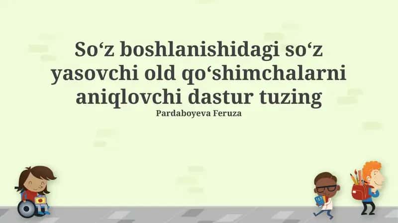 Prefikslarni Aniqlash Dasturi 1