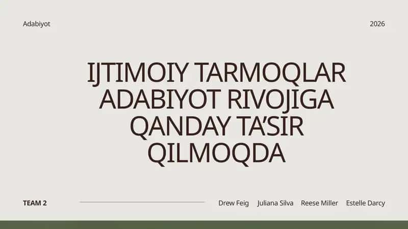 Adabiyotning ommalashuvi va ijtimoiy tarmoqlar 1