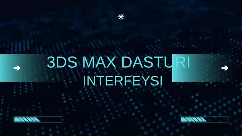 3DS MAX DASTURI 1