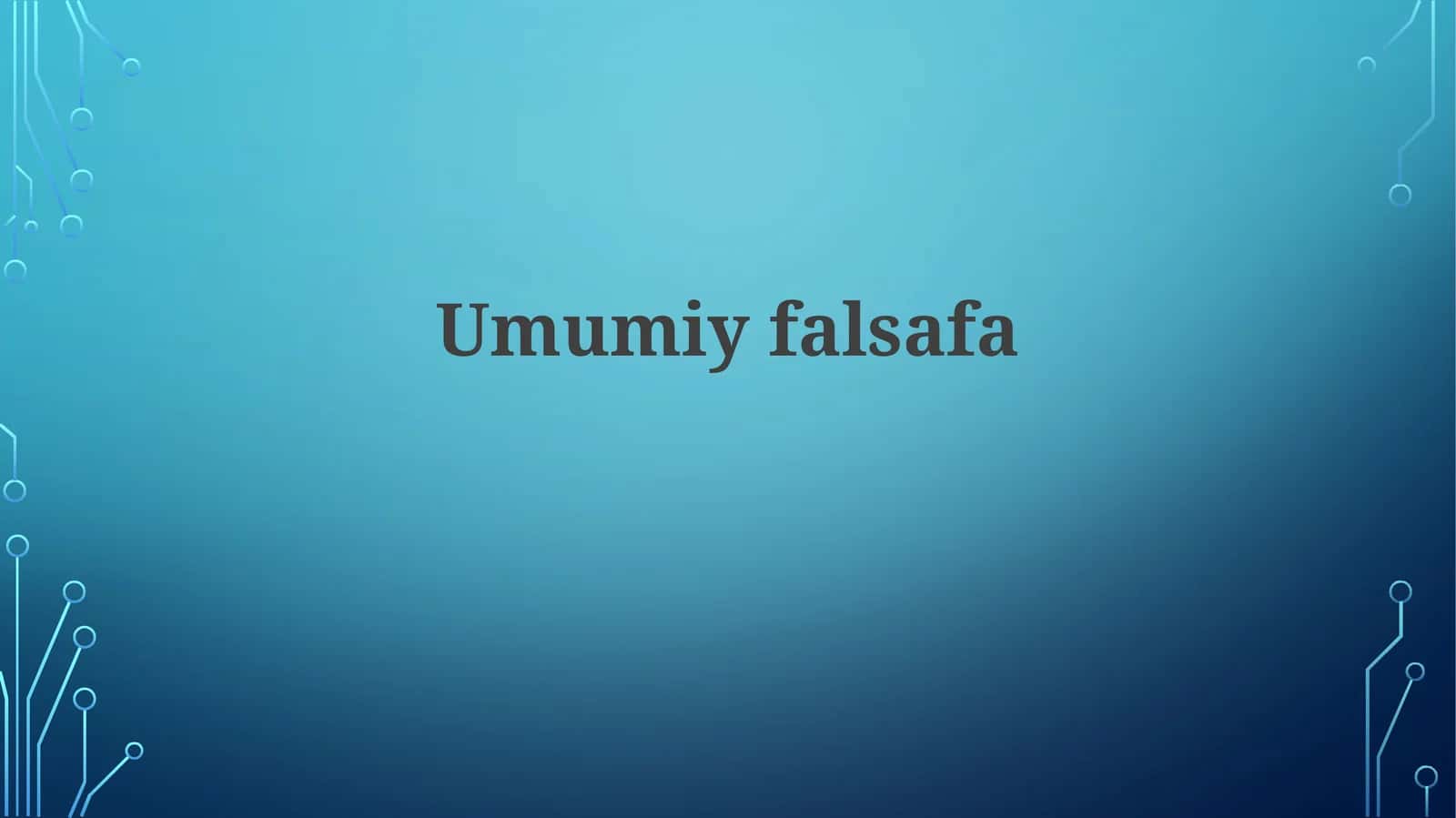 Umumiyfalsafa 1