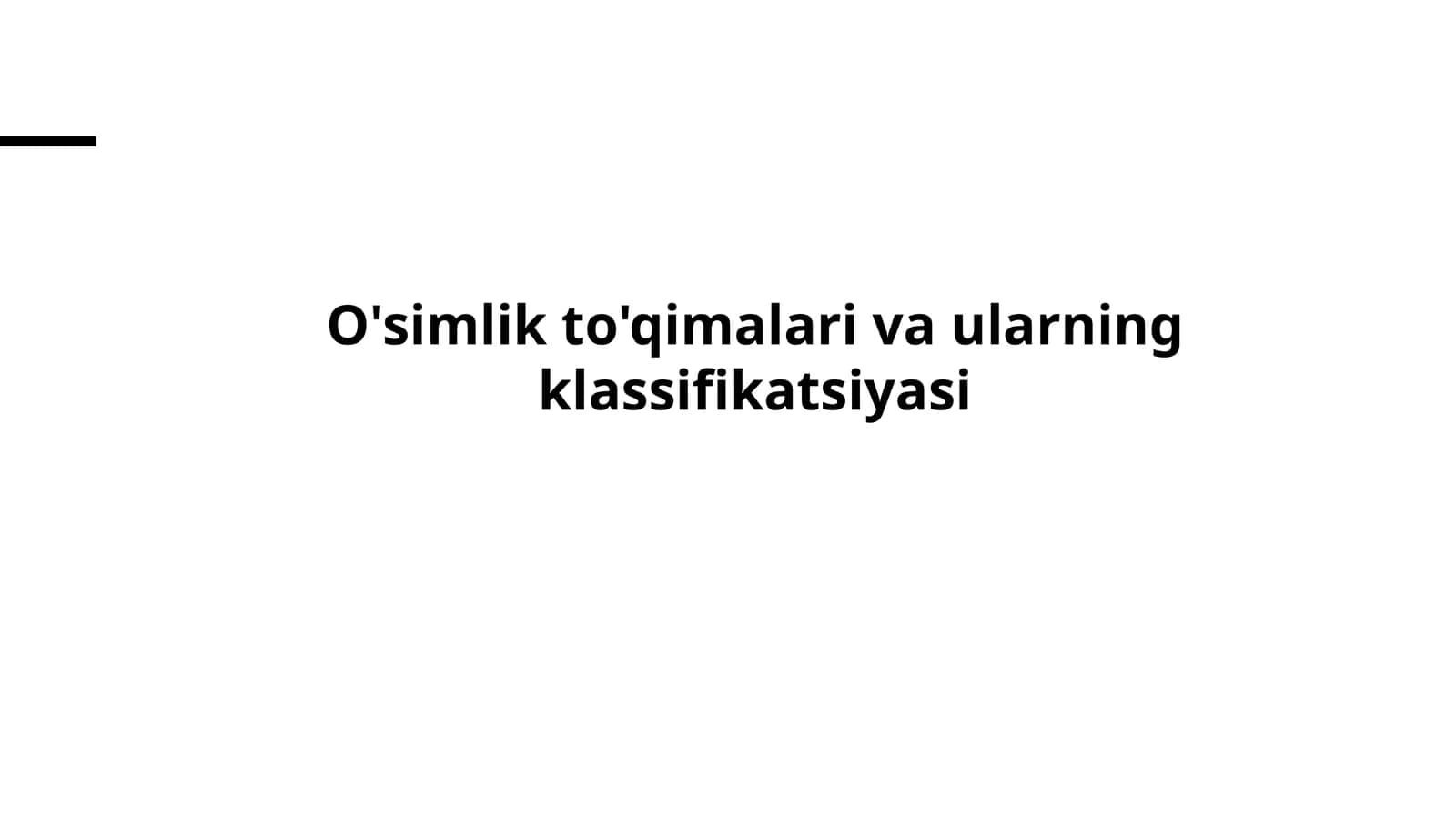 O'simlikto'qimalarivaularningklassifikatsiyasi 1