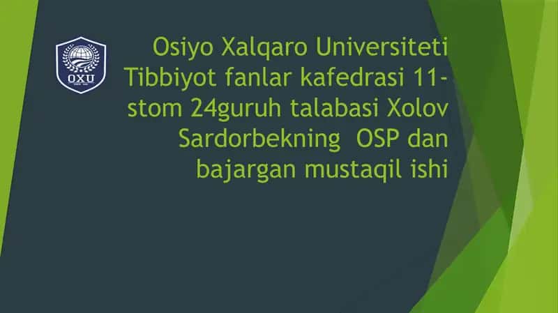 Ortognatik tishlov 1