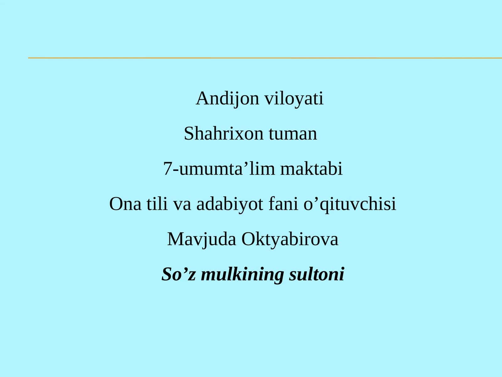ALISHER NAVOIY "Agar bu ulug’ zotni avliyo desak, u avliyolarning avliyosi, mutafakkir desak, mutafakkirlarning mutafakkiri, shoirdesak shoirlarning sultonidir” 1