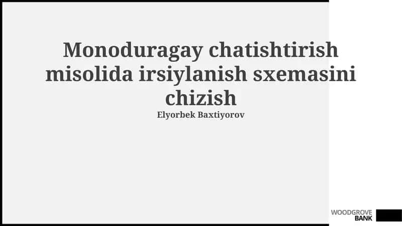 Monogibrid chatishtirish asoslari 1