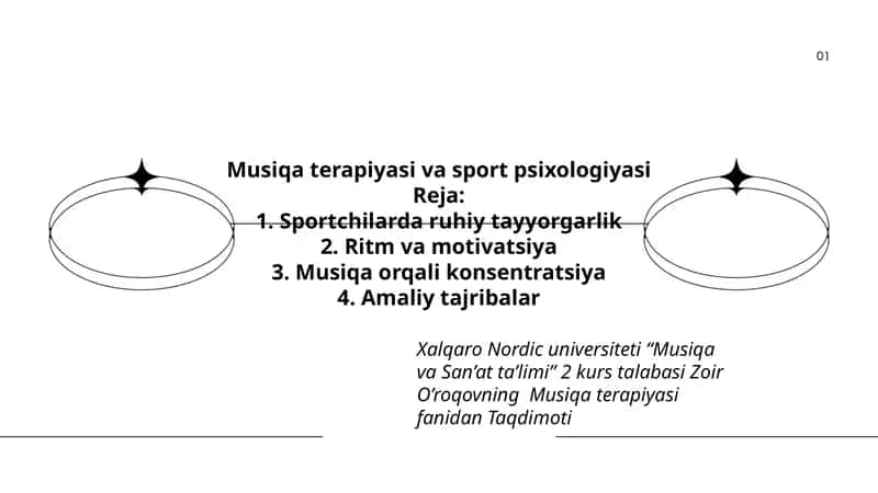 Musiqa terapiyasi va sport psixologiyasi 1