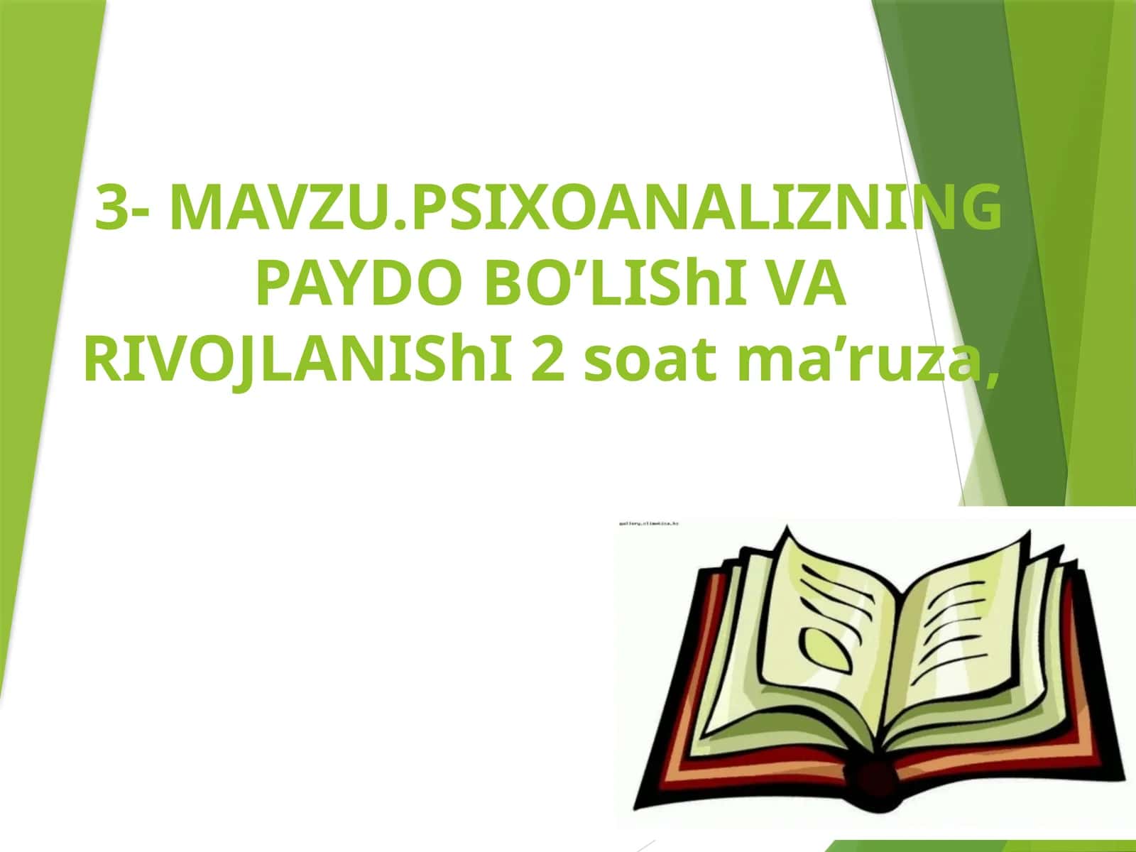 PSIXOANALIZNING PAYDO BO’LIShI VA RIVOJLANIShI 1
