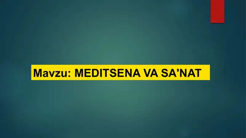 MEDITSENAVASA'NAT 1