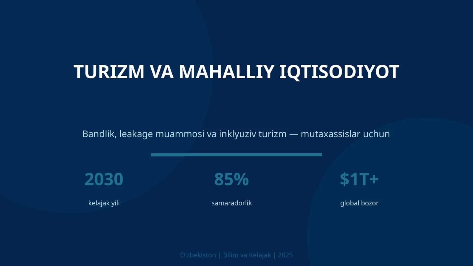 Turizm va mahalliy iqtisodiyot 1