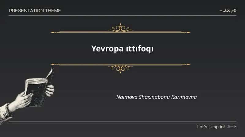 Yevropa ıttıfoqı 1