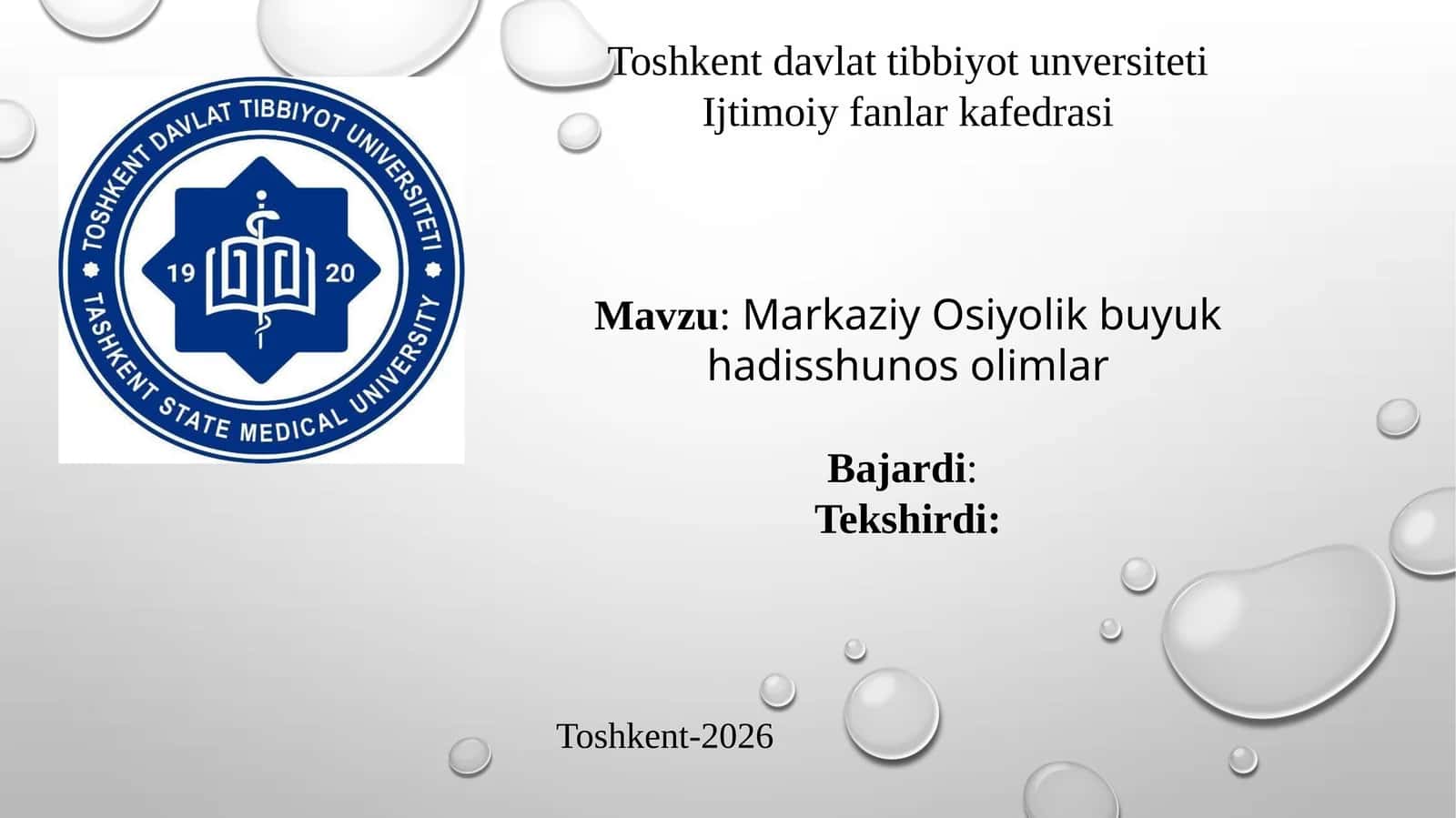 Markaziy Osiyolik buyuk hadisshunos olimlar 1