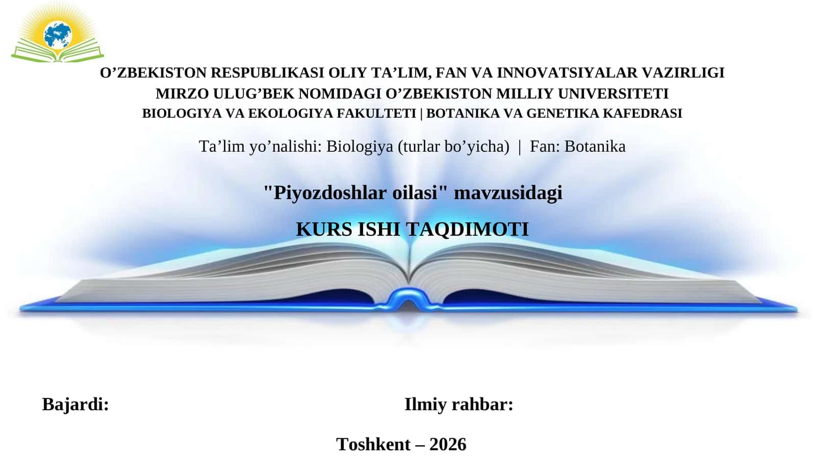 Piyozdoshlar oilasi 1