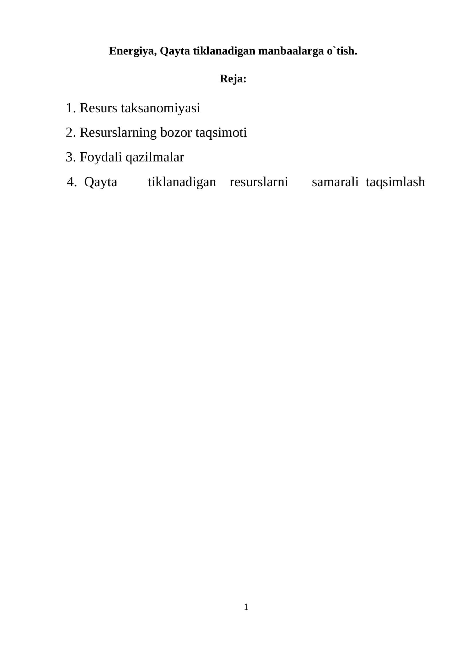 Mineral xomashyo bazasi 1