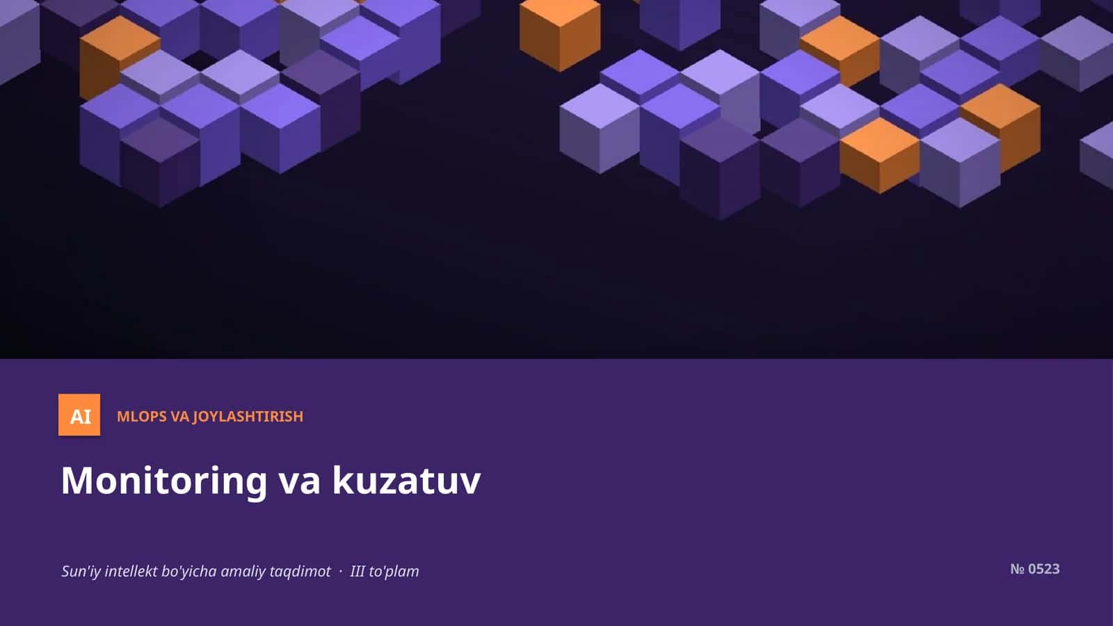Monitoring va kuzatuv 1