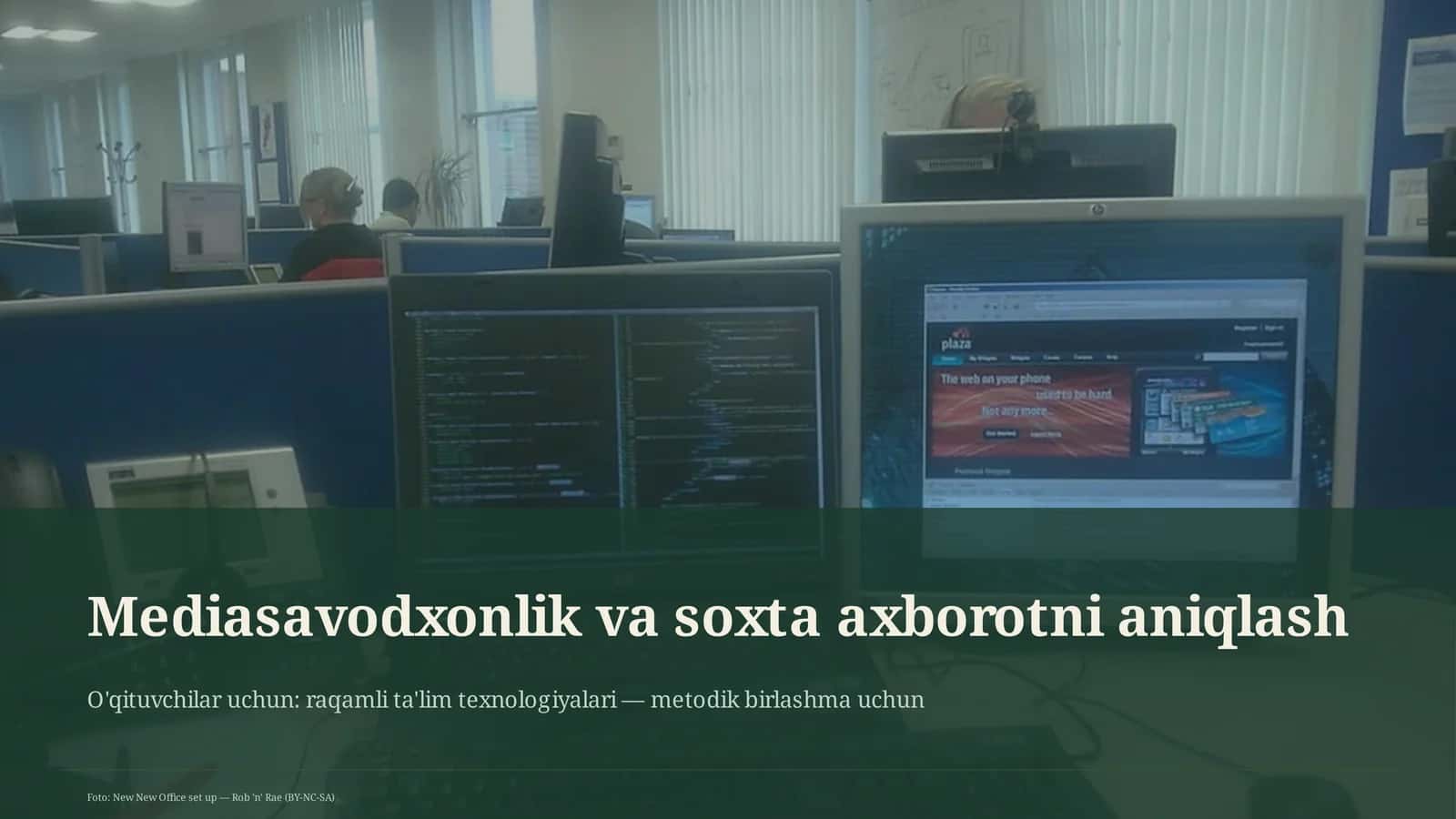 Mediasavodxonlik va soxta axborotni aniqlash 1