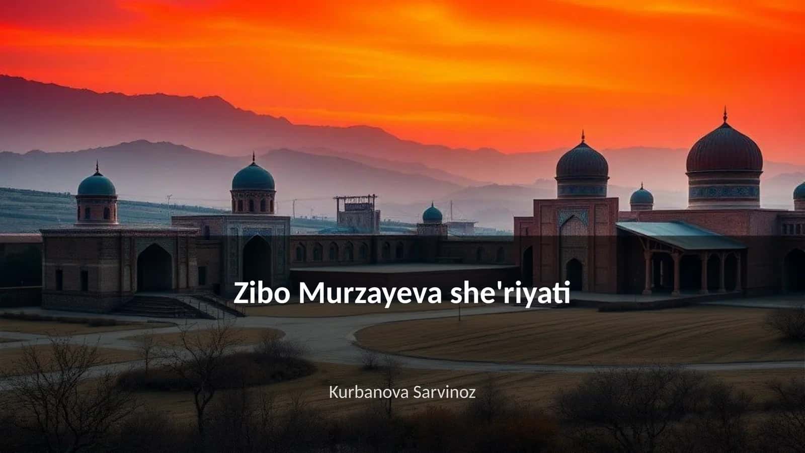 Zibo Murzayeva she'riyati 1