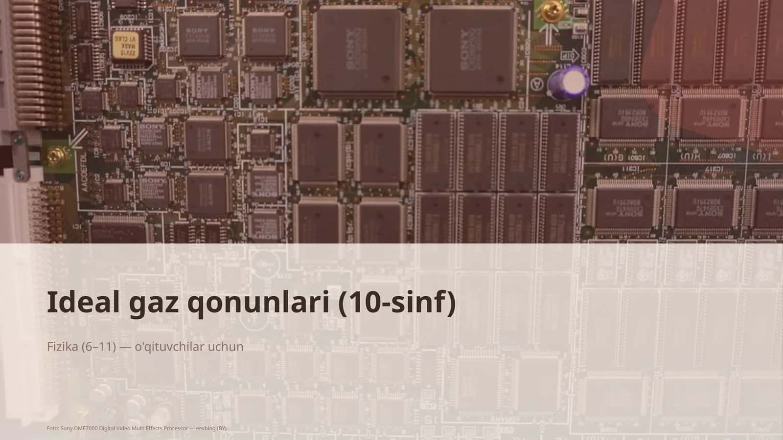 Ideal gaz qonunlari (10-sinf) 1