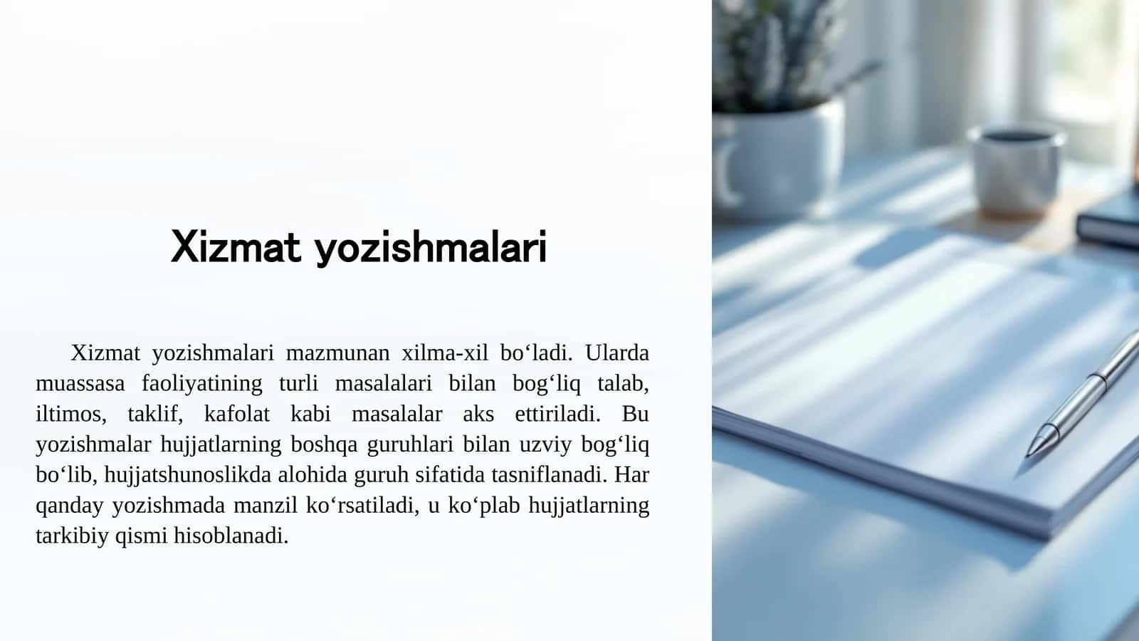 Xizmatyozishmalari 1