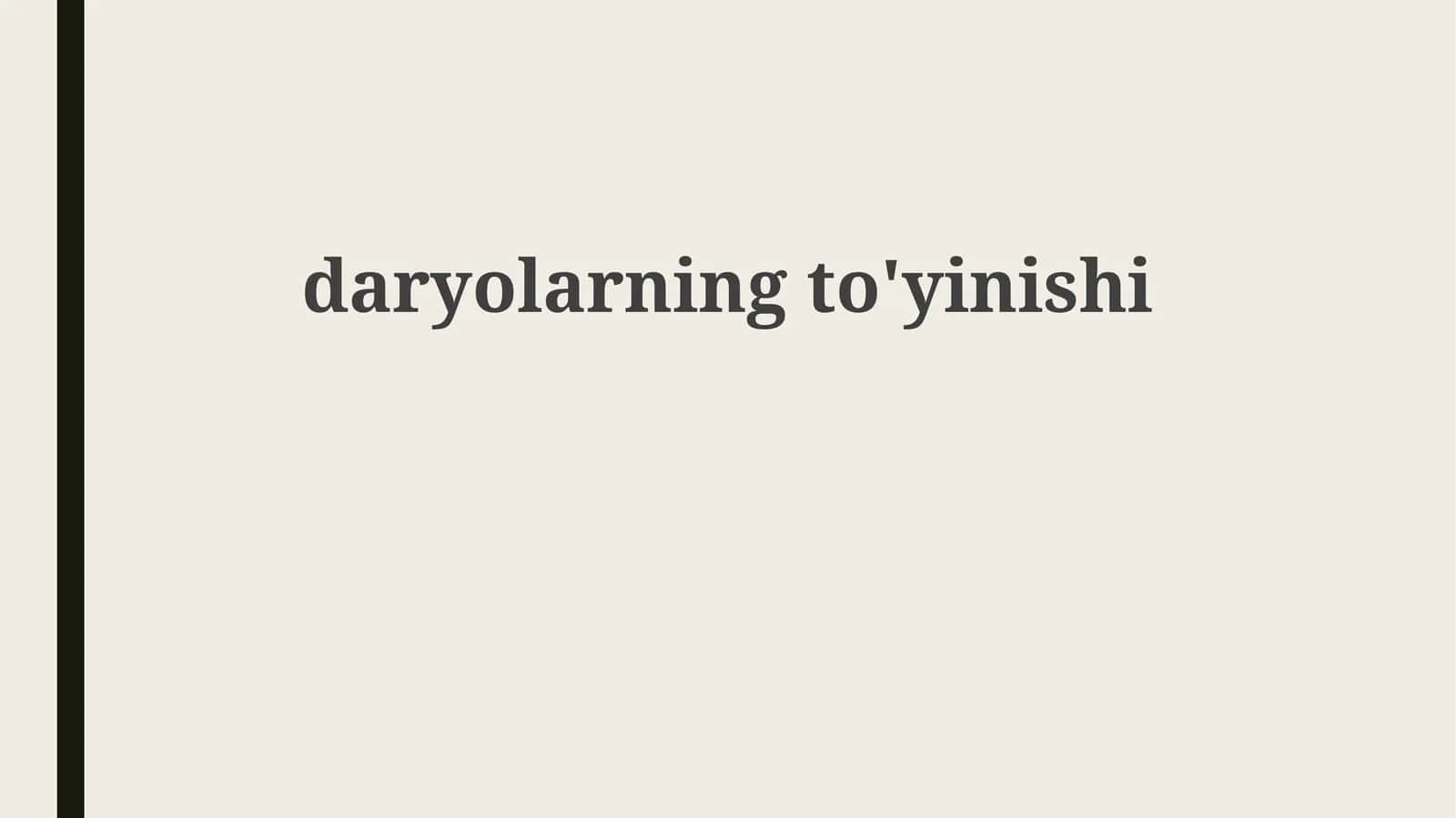 Tuproqning toʻyinganligi 1