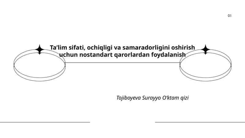 Nostandart pedagogik texnologiyalar 1