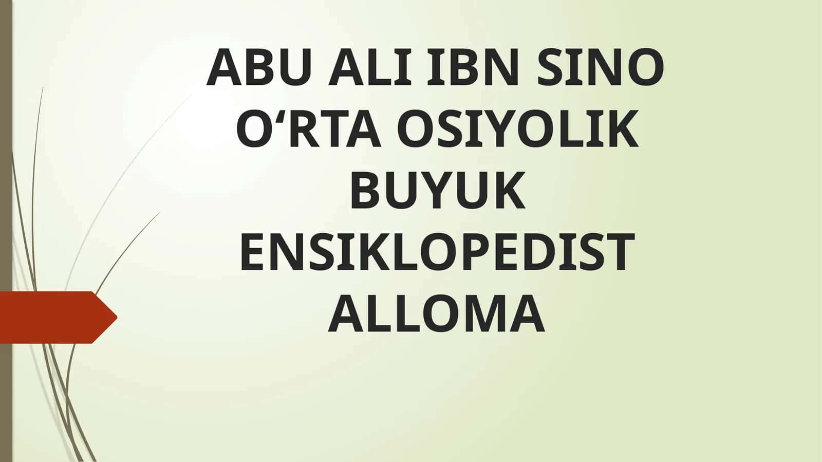 Abu Ali Ibn Sino Taosiyolik Buyuksiklopedist Alloma 1