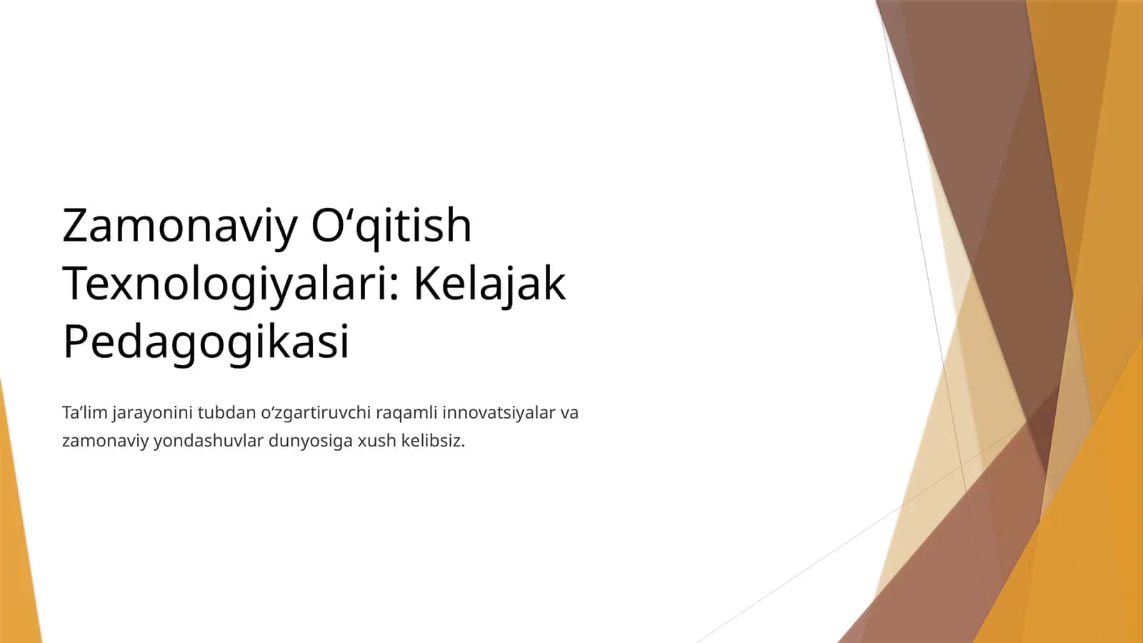 Zamonaviy Oʻqitish Texnologiyalari: Kelajak Pedagogikasi 1