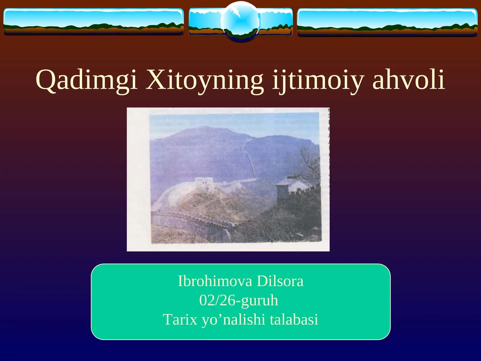 Qadimgi Xitoyning ijtimoiy ahvoli 1