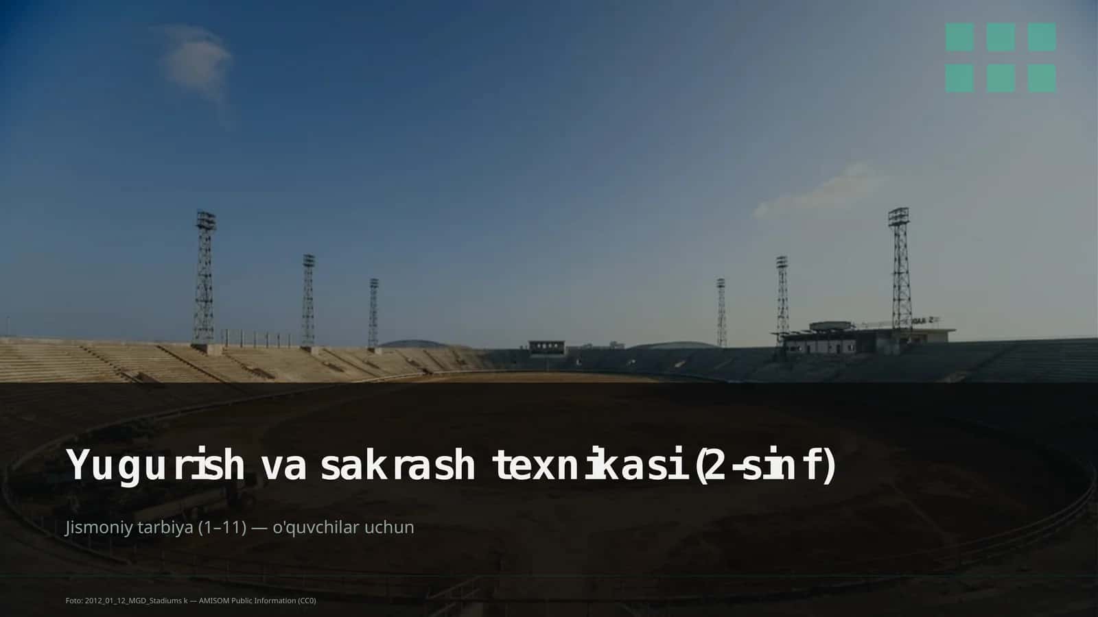 Yugurish va sakrash texnikasi (2-sinf) 1