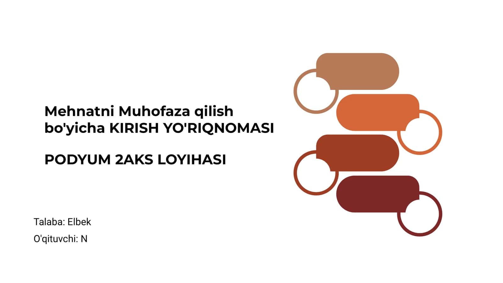 Mehnatni Muhofaza qilish bo'yicha Kirish Yo'riqnomasi 1