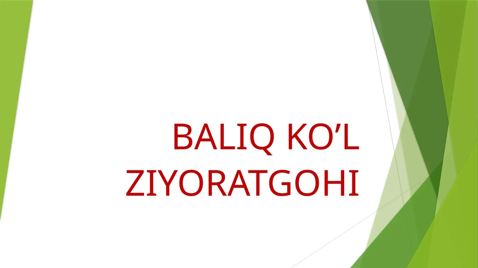 BALIQ KO’L ZIYORATGOKHI 1