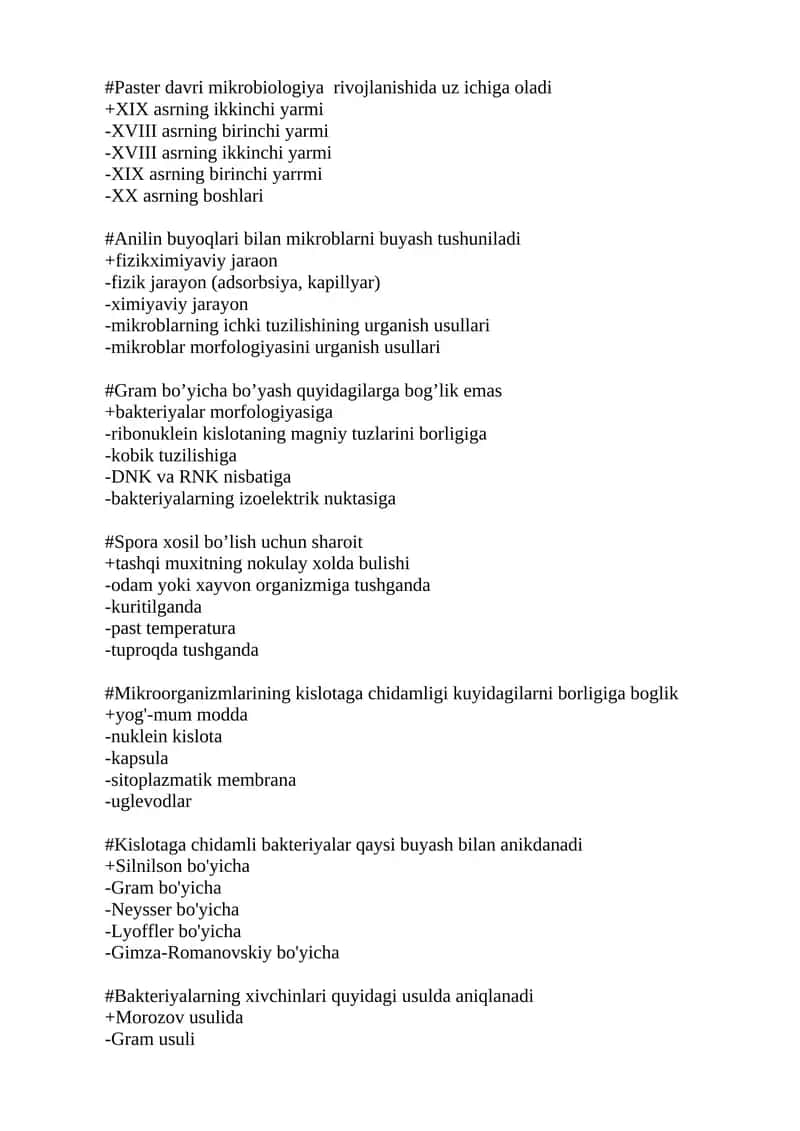 Paster davri mikrobiologiya rivojlanishi 1