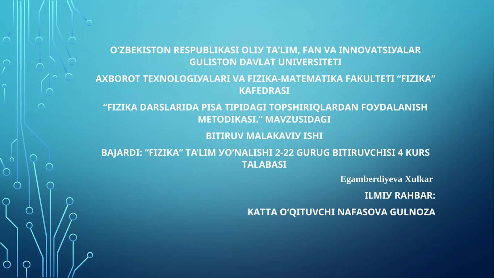 Fizika Darslarida Pisa Tipidagi Topshiriklardan Foydalanish Metodikasi 1