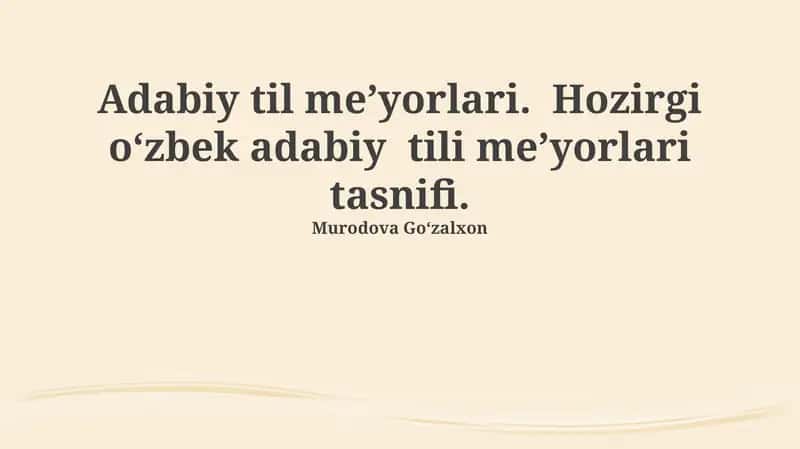 Adabiy til meʼyorlari 1