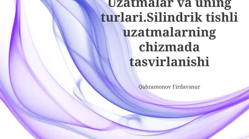 Tishli uzatmalar 1