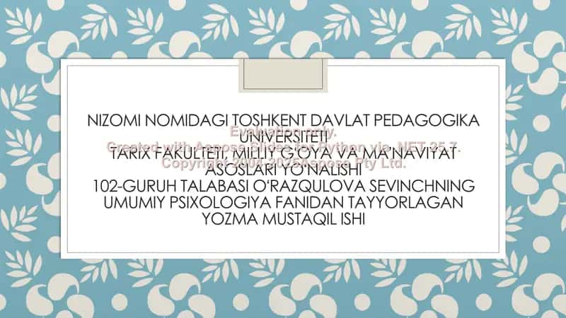 Temperament va uning nazariyalari 1