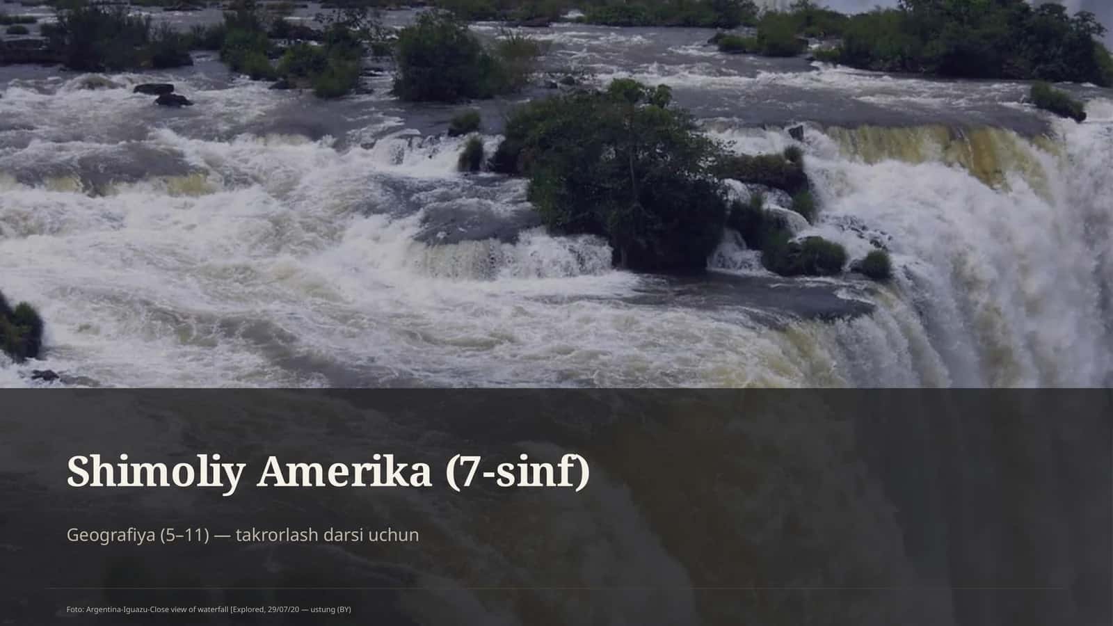 Shimoliy Amerika (7-sinf) 1