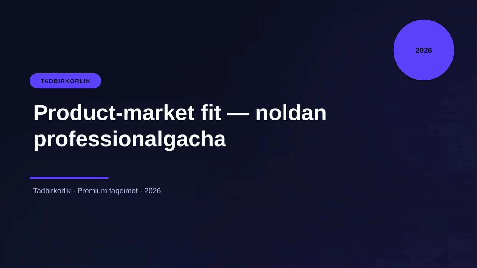 Product-market fit — noldan professionalgacha 1