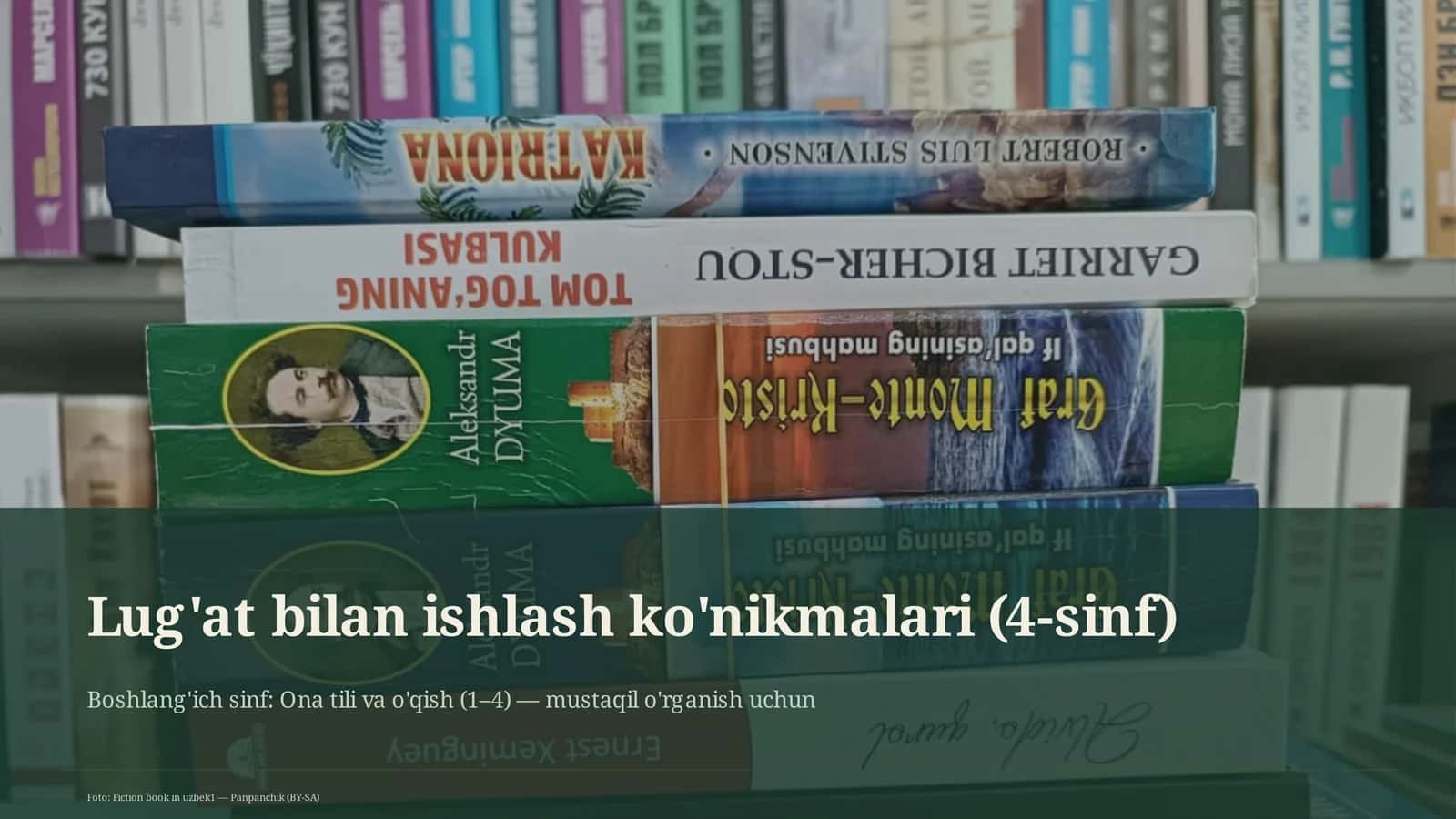 Lug'at bilan ishlash ko'nikmalari (4-sinf) 1