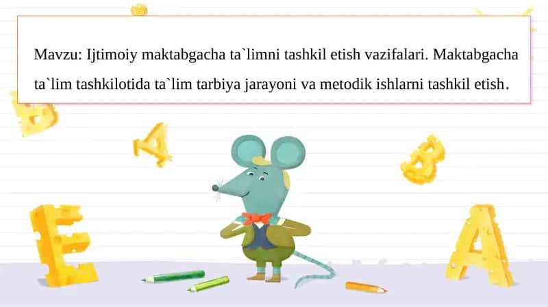 Maktabgacha ta'lim tashkiloti 1
