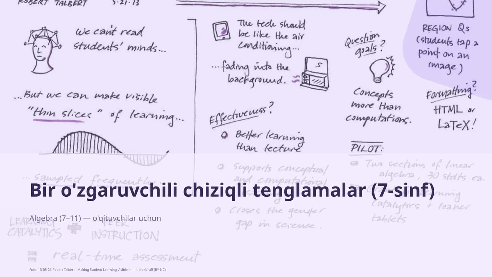 Bir o'zgaruvchili chiziqli tenglamalar (7-sinf) 1