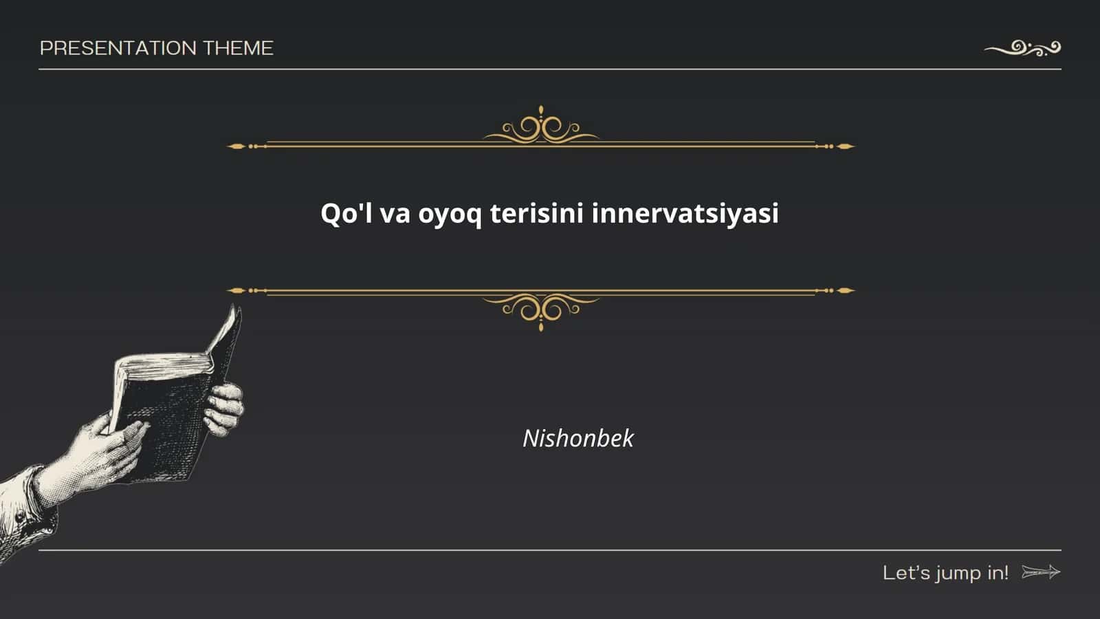 Qo'l va oyoq terisini innervatsiyasi 1