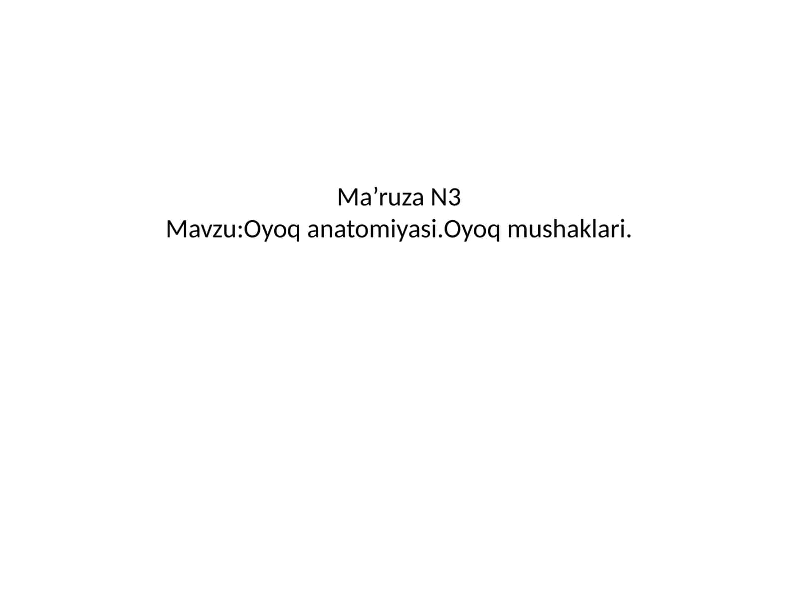 Oyoq mushaklari 1