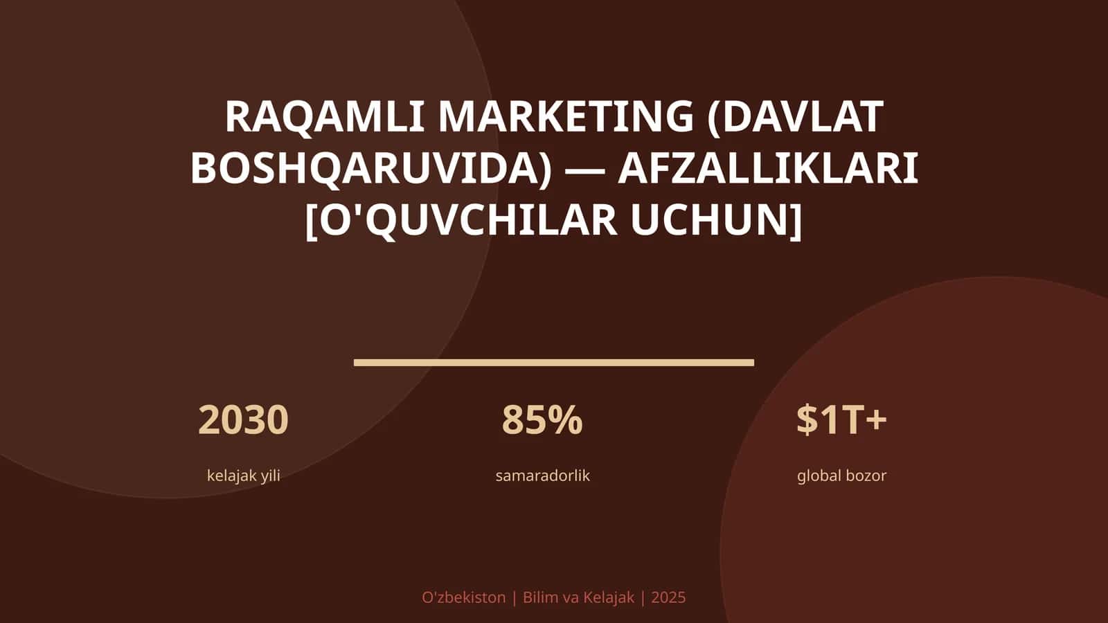 Raqamli marketing (davlat boshqaruvida) — afzalliklari [o'quvchilar uchun] 1