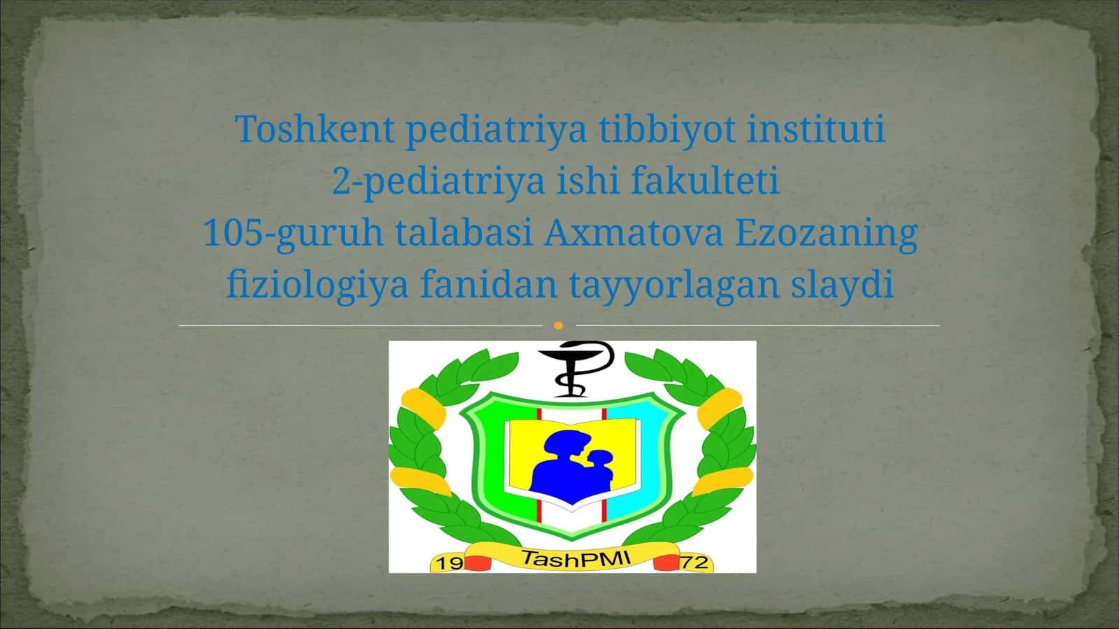 Organizmning biologik suyuqliklari 1