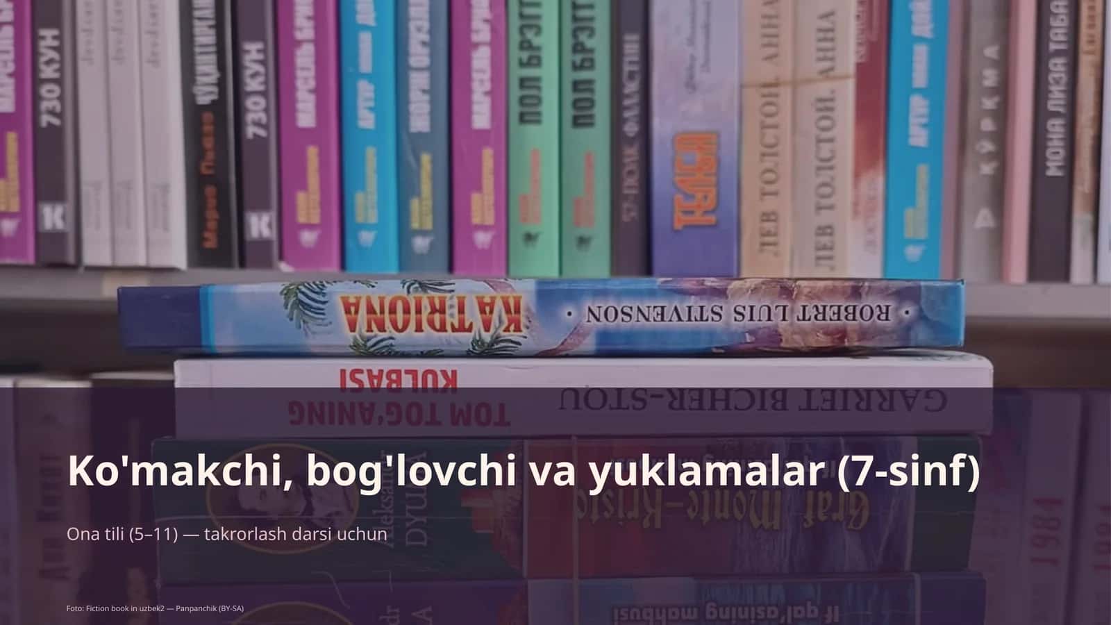 Ona tili (5–11) — takrorlash darsi uchun 1