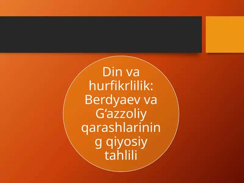 Imom G‘azzoliy hayoti va ilmiy merosi 1