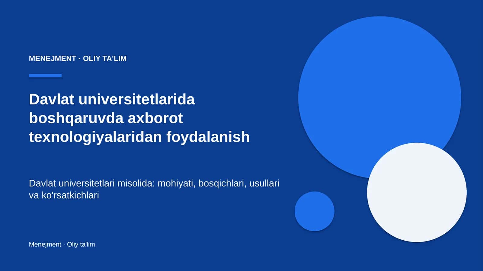 Davlat universitetlarida boshqaruvda axborot texnologiyalaridan foydalanish 1